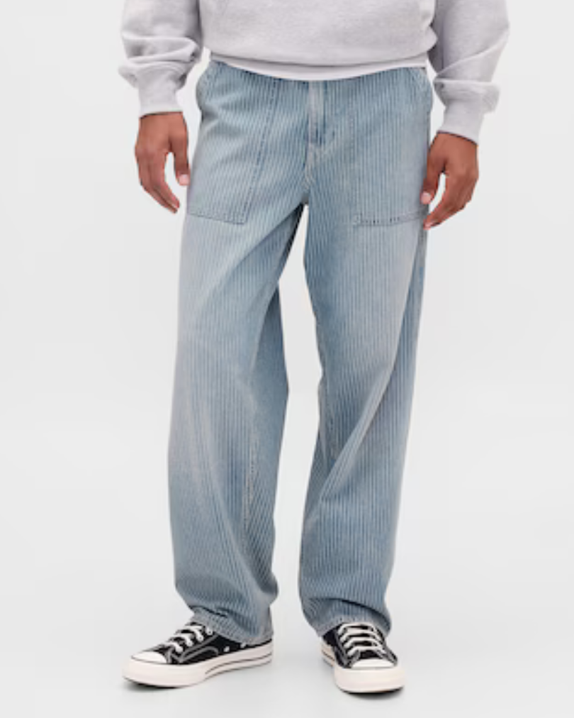 Mid Wash Loose Denim